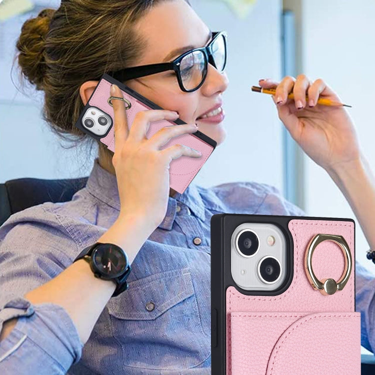 Litchi Texture Card Bag Phone Case, For iPhone 14, For iPhone 14 Plus, For iPhone 14 Pro, For iPhone 14 Pro Max