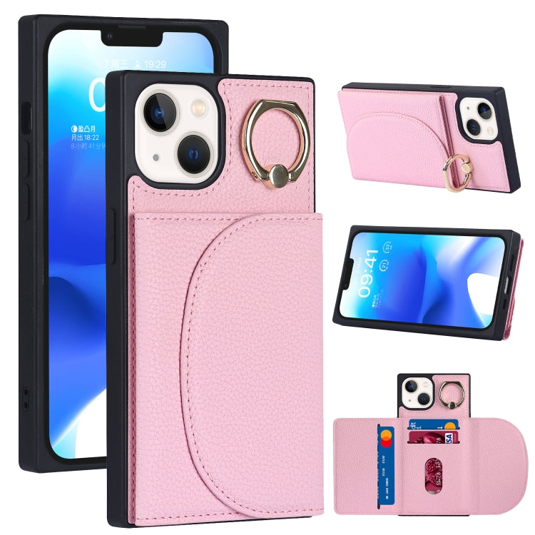 Litchi Texture Card Bag Phone Case, For iPhone 14, For iPhone 14 Plus, For iPhone 14 Pro, For iPhone 14 Pro Max