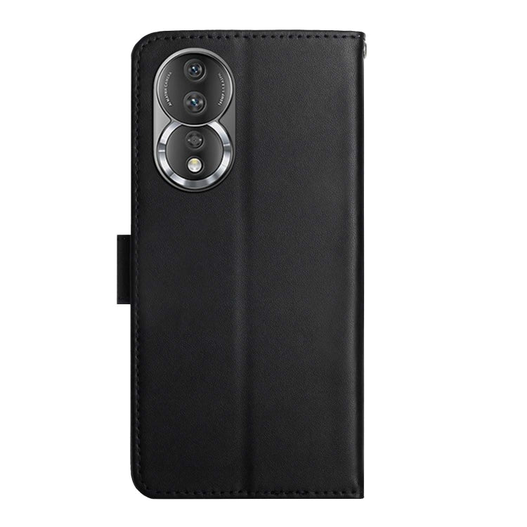 HT02 Genuine Leather Fingerprint-proof Flip Phone Case, For Honor 80, For Honor 80 Pro, For Honor 80 SE, For Motorola Moto G Play 2023, For Nokia X30, For Samsung Galaxy A34 5G, For OPPO Reno9 / Reno9 Pro, For OPPO Reno9 Pro+, For Xiaomi 13������������...