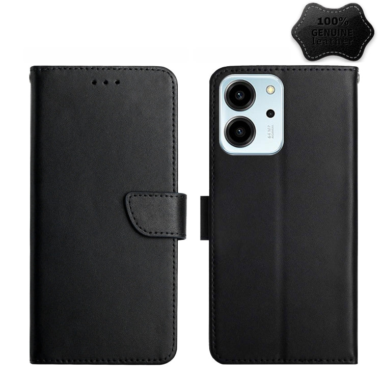 HT02 Genuine Leather Fingerprint-proof Flip Phone Case, For Honor 80, For Honor 80 Pro, For Honor 80 SE, For Motorola Moto G Play 2023, For Nokia X30, For Samsung Galaxy A34 5G, For OPPO Reno9 / Reno9 Pro, For OPPO Reno9 Pro+, For Xiaomi 13������������...