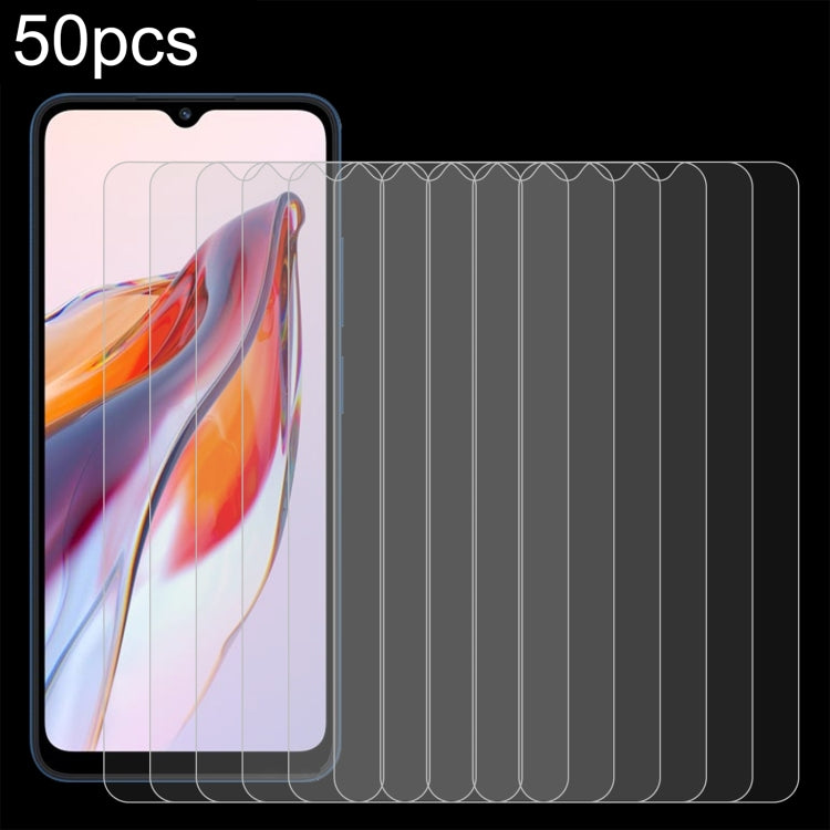 50pcs 0.26mm 9H 2.5D Tempered Glass Film