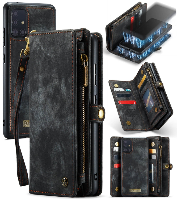 CaseMe-008 Detachable Multifunctional Horizontal Flip Leather Case with Card Slot & Holder & Zipper Wallet & Photo Frame