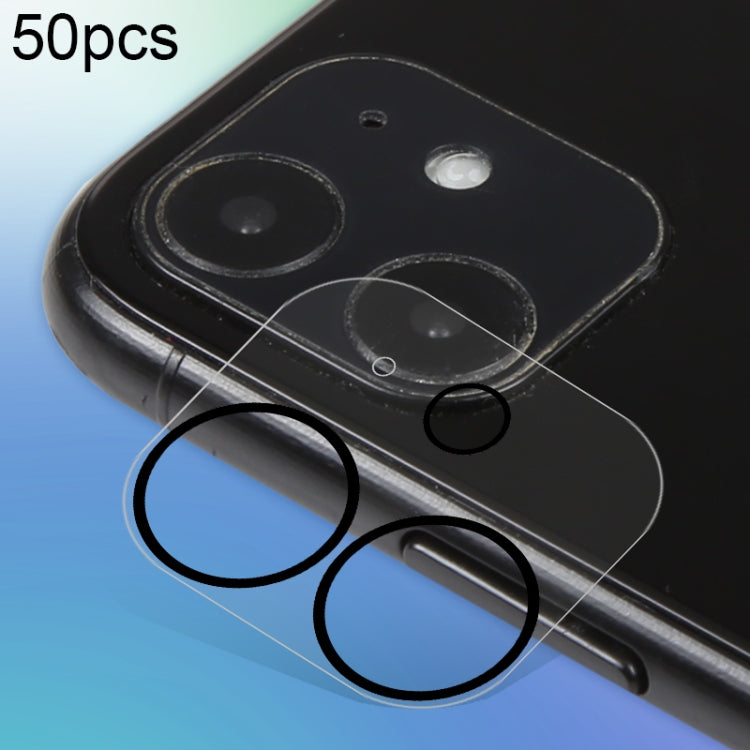 50pcs HD Anti-glare Rear Camera Lens Protector Tempered Glass Film, For iPhone 12 (50PCS), For iPhone 12 Pro (50PCS)