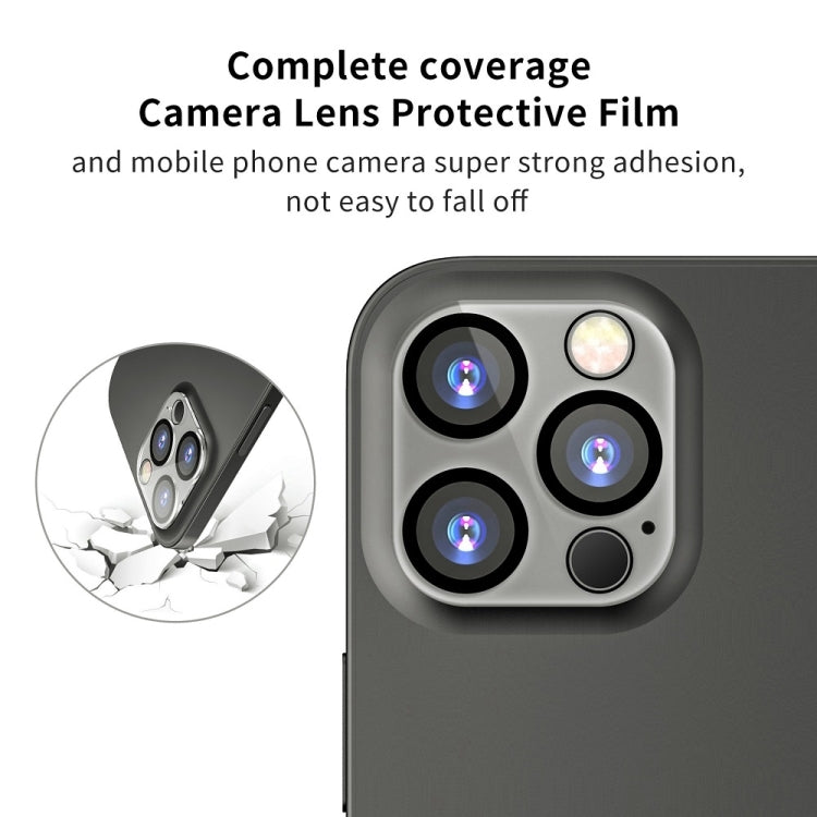 2pcs 0.26mm 9H 2.5D Tempered Glass Screen Film with 2pcs Lens Protector, For iPhone 14, For iPhone 14 Pro, For iPhone 13 Pro Max, For iPhone 12