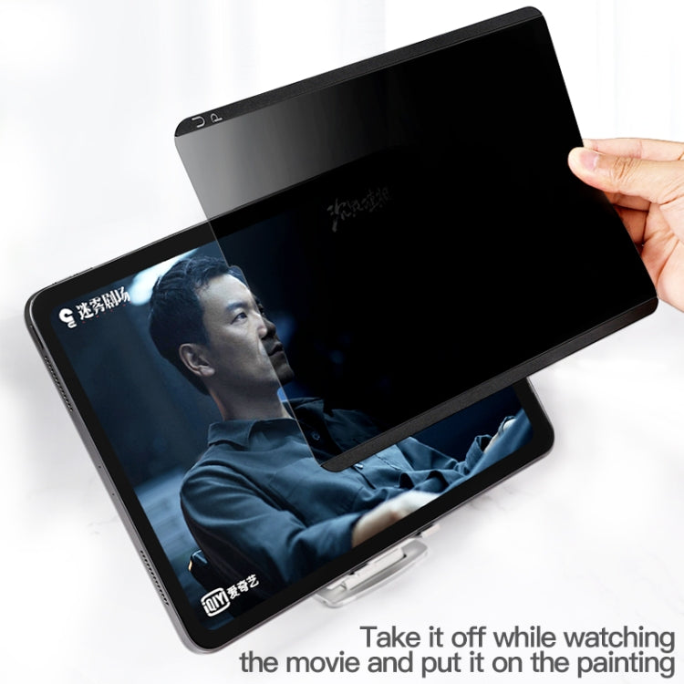 Removable Magnetic Privacy Screen Film, For iPad 10.2 / iPad Air 2019 10.5 / Pro 10.5, For iPad mini 6, For iPad Pro 12.9 2022 / 2021 / 2020 / 2018