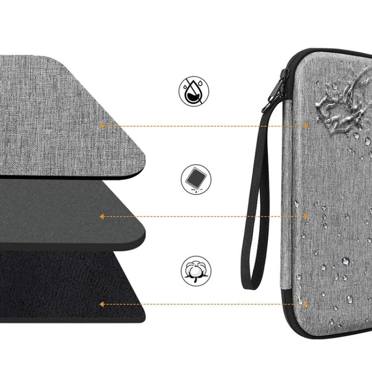 Multifunctional Double-Layer EVA Hard Case Storage Bag, For 9.7-11 inch Tablet