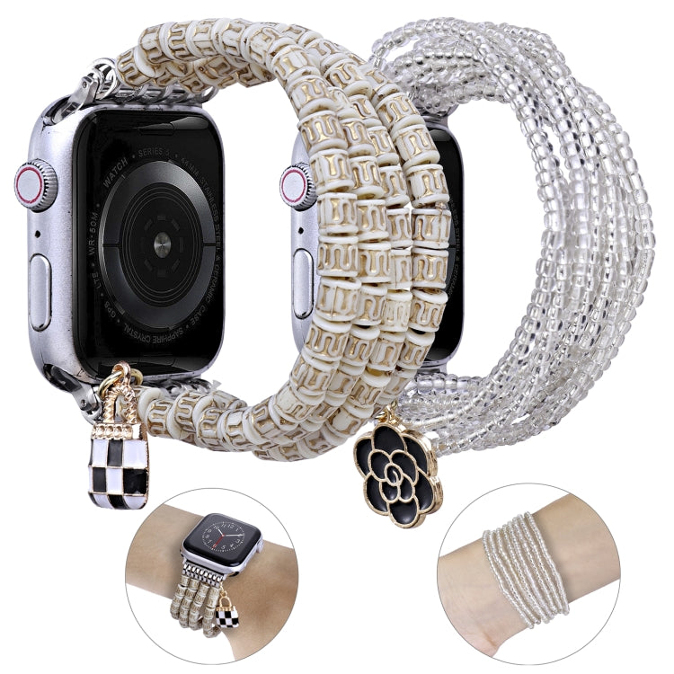 Multi-row Beads Watch Band, For Apple Watch Ultra 49mm / Series 8&7 45mm, For Apple Watch Series 8&7 41mm