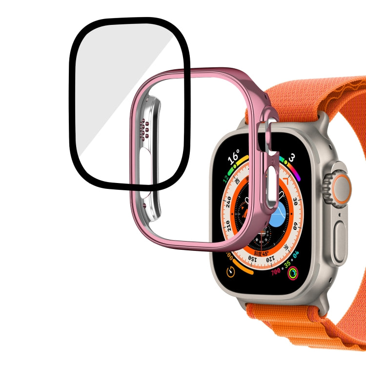 Plating Gloss PC Tempered Glass Integral Watch Case, For Apple Watch Ultra 2 / Ultra 49mm