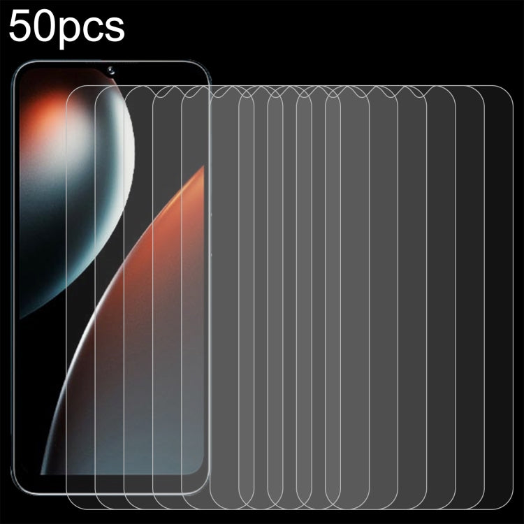 50pcs 0.26mm 9H 2.5D Tempered Glass Film