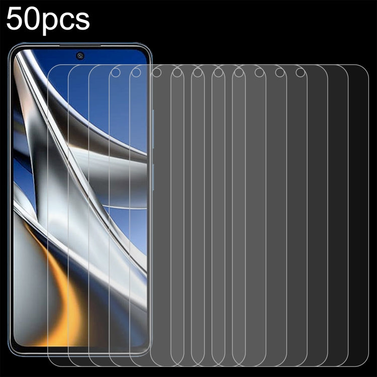 50pcs 0.26mm 9H 2.5D Tempered Glass Film