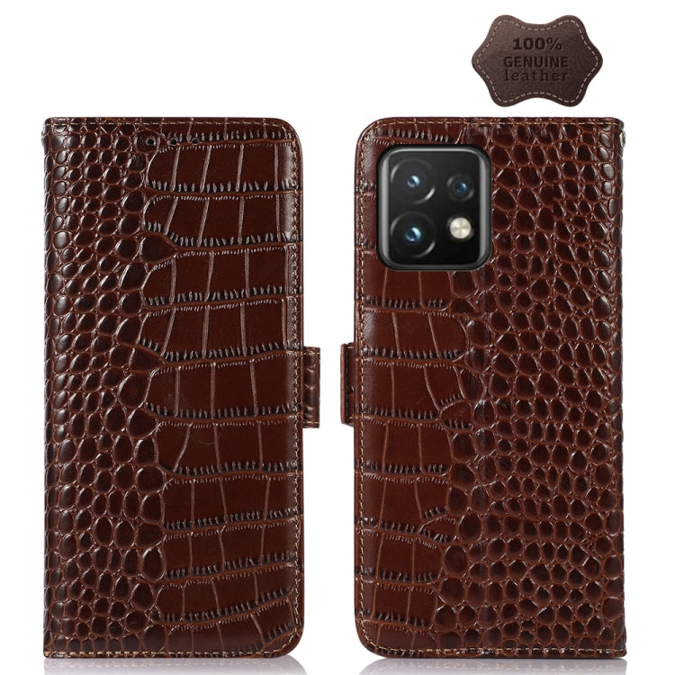 Crocodile Top Layer Cowhide Leather Phone Case, For Motorola Moto X40 Pro, For Xiaomi 13 Pro, For Xiaomi 13