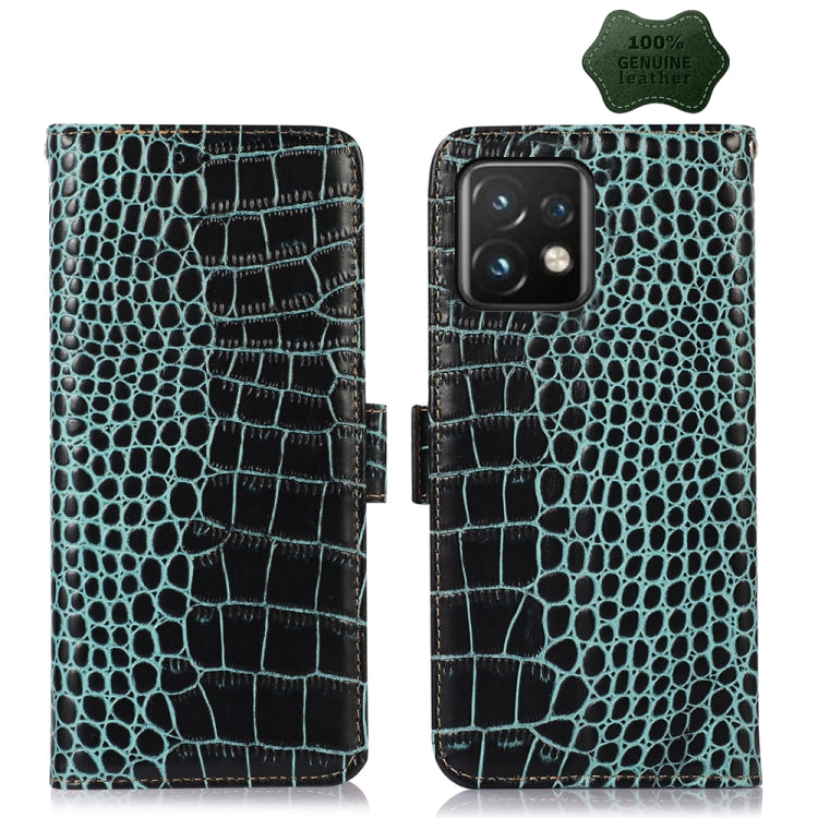 Crocodile Top Layer Cowhide Leather Phone Case, For Motorola Moto X40 Pro, For Xiaomi 13 Pro, For Xiaomi 13