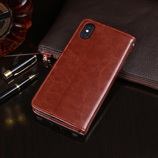 Horizontal flip wallet case for iPhone XR with multiple card slot compartments