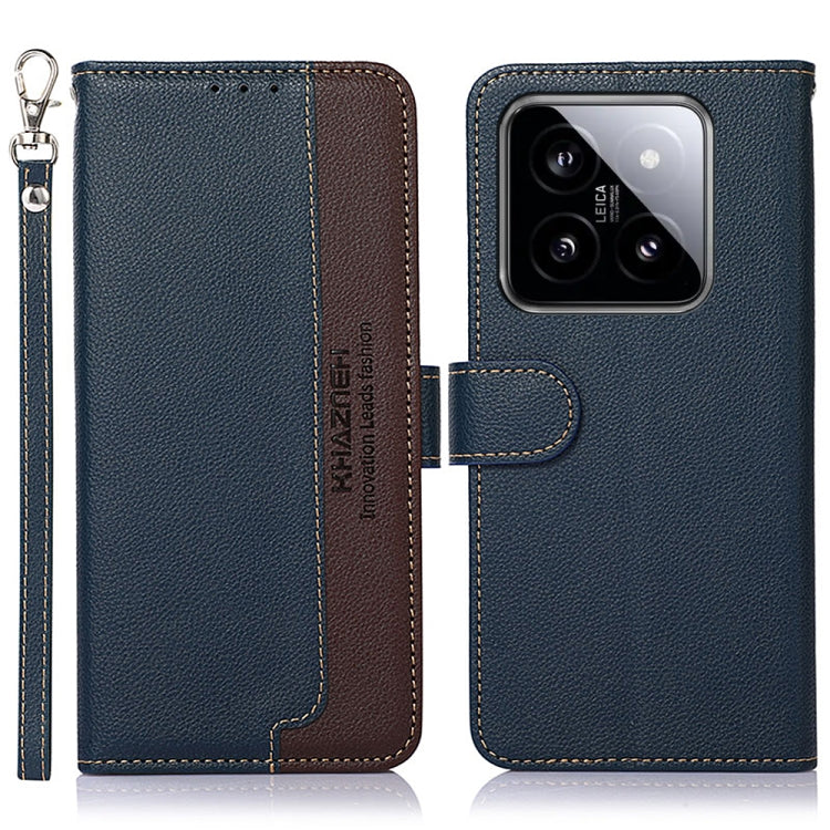 KHAZNEH Litchi Texture Leather RFID Phone Case