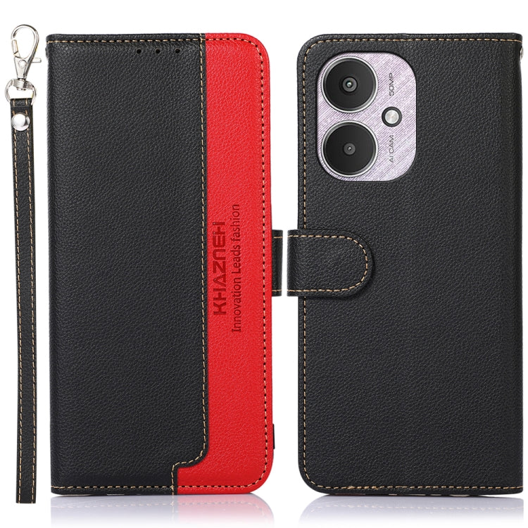 KHAZNEH Litchi Texture Leather RFID Phone Case