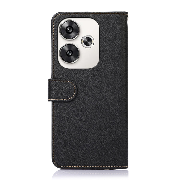 KHAZNEH Litchi Texture Leather RFID Phone Case