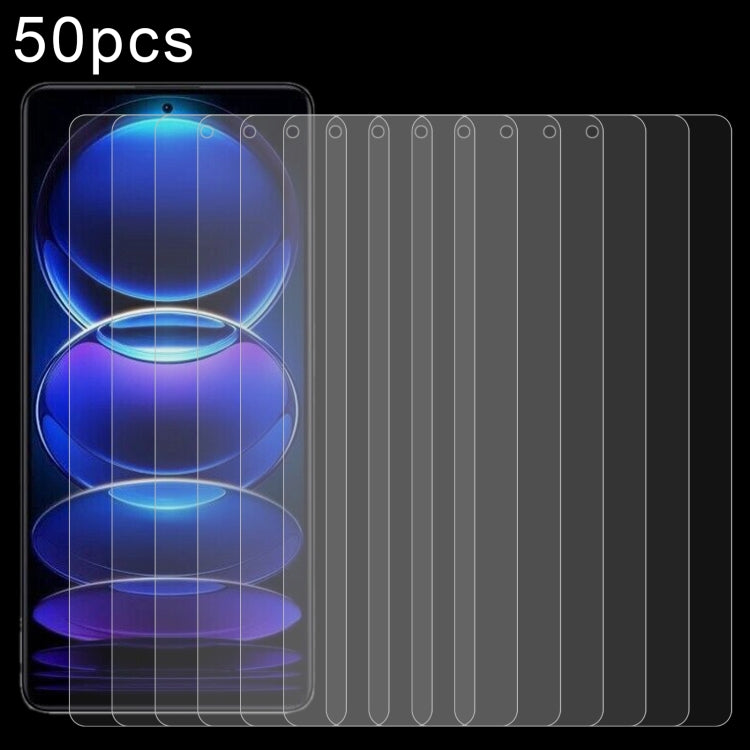 50pcs 0.26mm 9H 2.5D Tempered Glass Film
