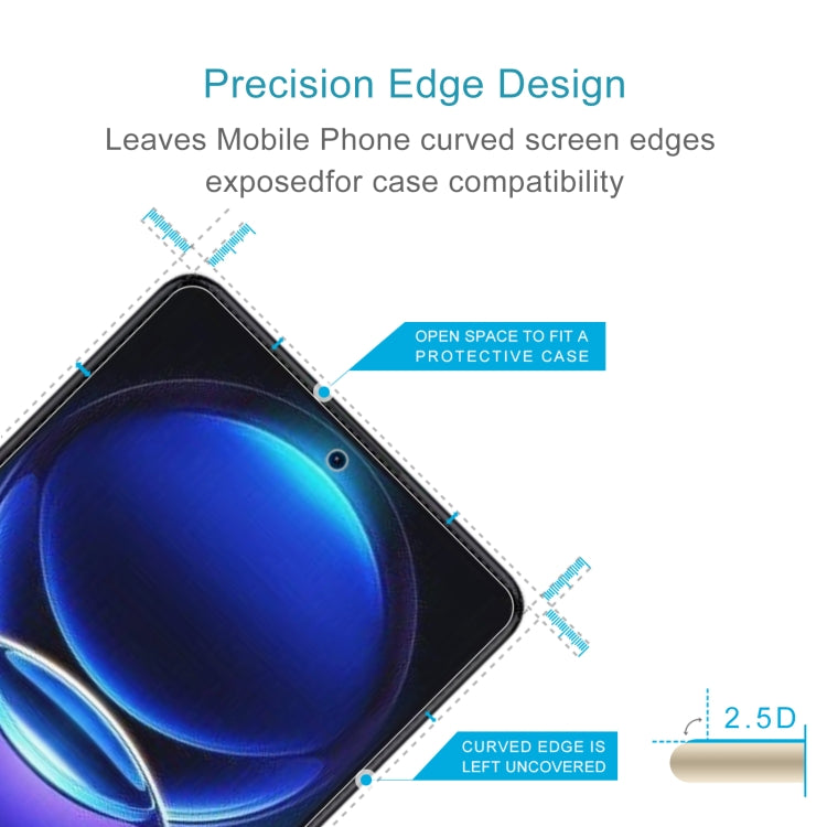 50pcs 0.26mm 9H 2.5D Tempered Glass Film