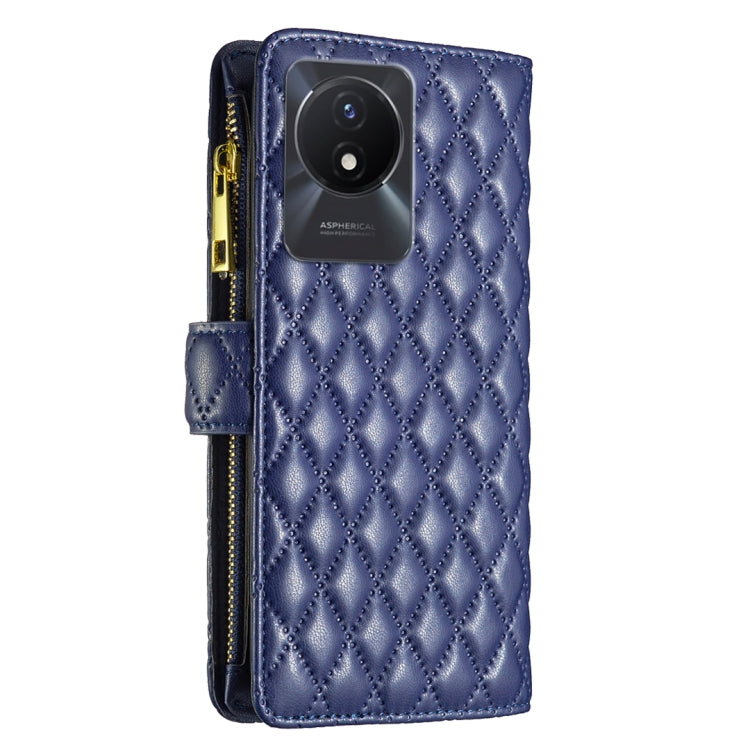 Diamond Lattice Zipper Wallet Leather Flip Phone Case, For vivo Y02 4G, For Xiaomi Redmi 12C, For Xiaomi Redmi K60 / K60 Pro, For Xiaomi Redmi Note 12 Pro+ Global