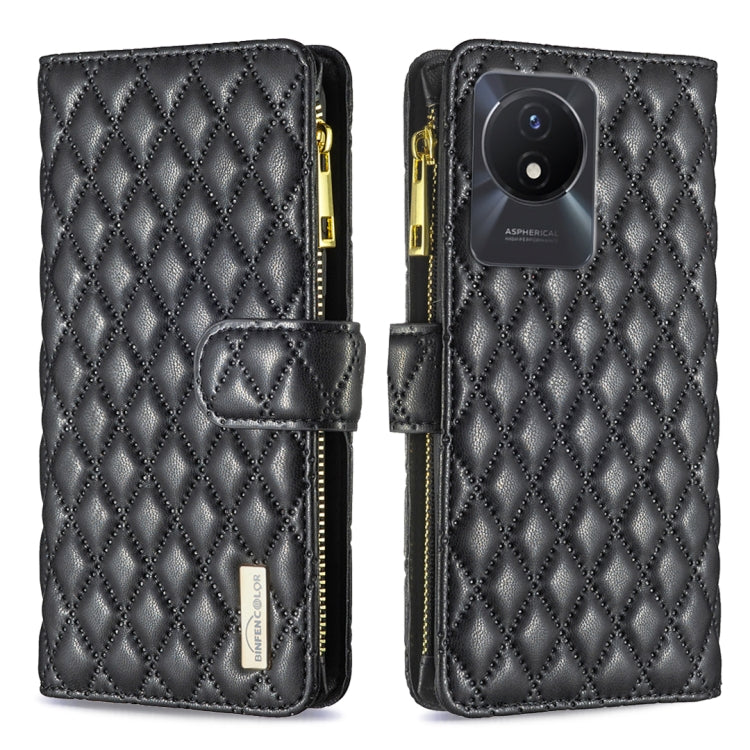 Diamond Lattice Zipper Wallet Leather Flip Phone Case, For vivo Y02 4G, For Xiaomi Redmi 12C, For Xiaomi Redmi K60 / K60 Pro, For Xiaomi Redmi Note 12 Pro+ Global