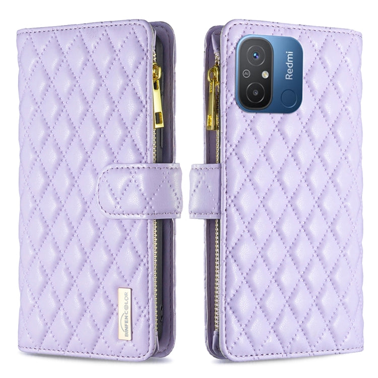 Diamond Lattice Zipper Wallet Leather Flip Phone Case, For vivo Y02 4G, For Xiaomi Redmi 12C, For Xiaomi Redmi K60 / K60 Pro, For Xiaomi Redmi Note 12 Pro+ Global