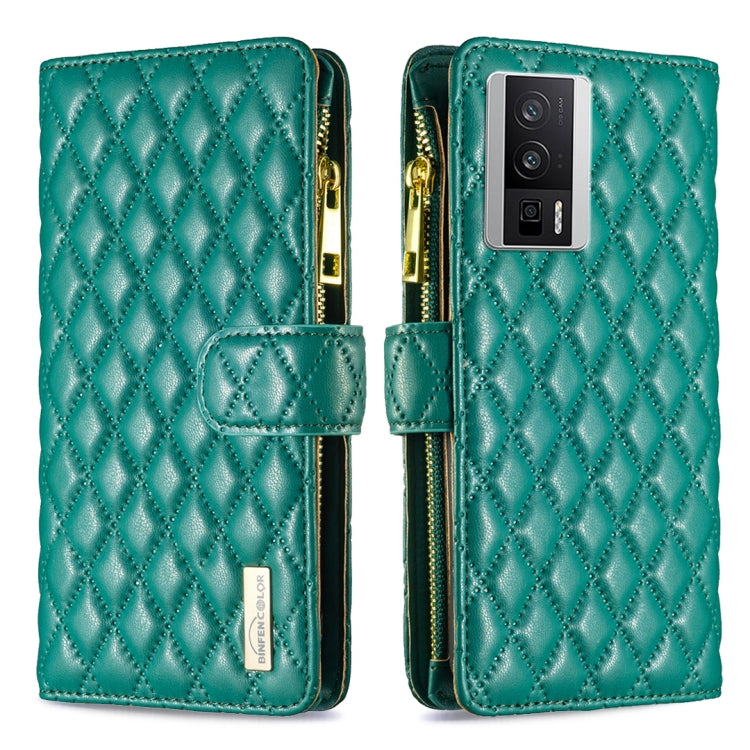 Diamond Lattice Zipper Wallet Leather Flip Phone Case, For vivo Y02 4G, For Xiaomi Redmi 12C, For Xiaomi Redmi K60 / K60 Pro, For Xiaomi Redmi Note 12 Pro+ Global