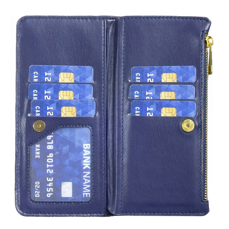 Diamond Lattice Zipper Wallet Leather Flip Phone Case, For Xiaomi Redmi Note 12 Pro 5G Global, For Xiaomi Redmi Note 12 Global