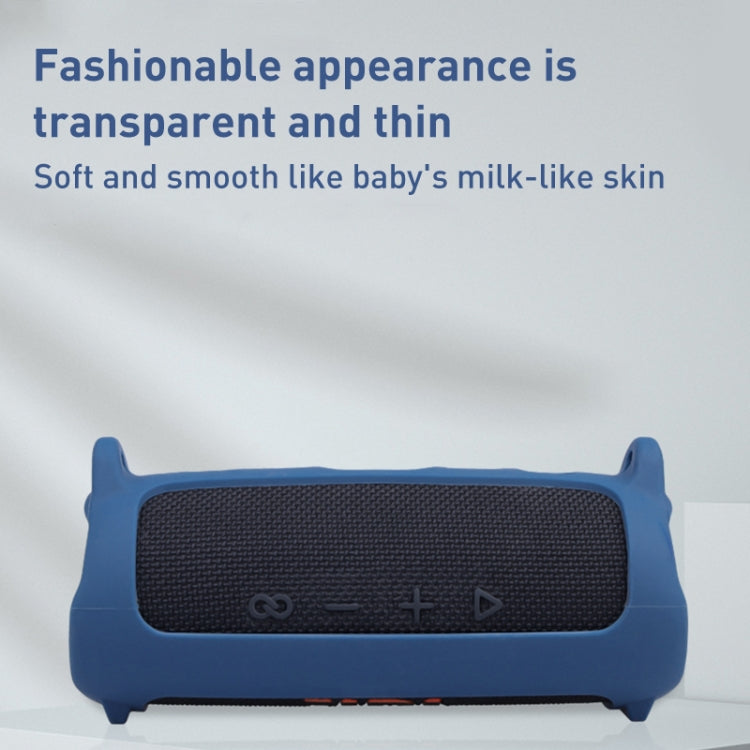 Bluetooth Speaker Portable Silicone Case with Shoulder Strap, Red, Blue, Black