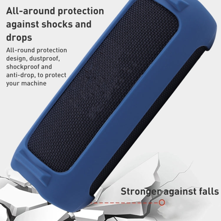 Bluetooth Speaker Portable Silicone Case with Shoulder Strap, Black, Red, Blue