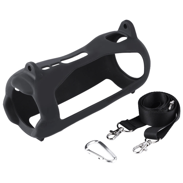 Colorful Light Effect Bluetooth Speaker Silicone Case with Shoulder Strap, For JBL Pulse 5 Black, For JBL Pulse 5 Red, For JBL Pulse 5 Blue