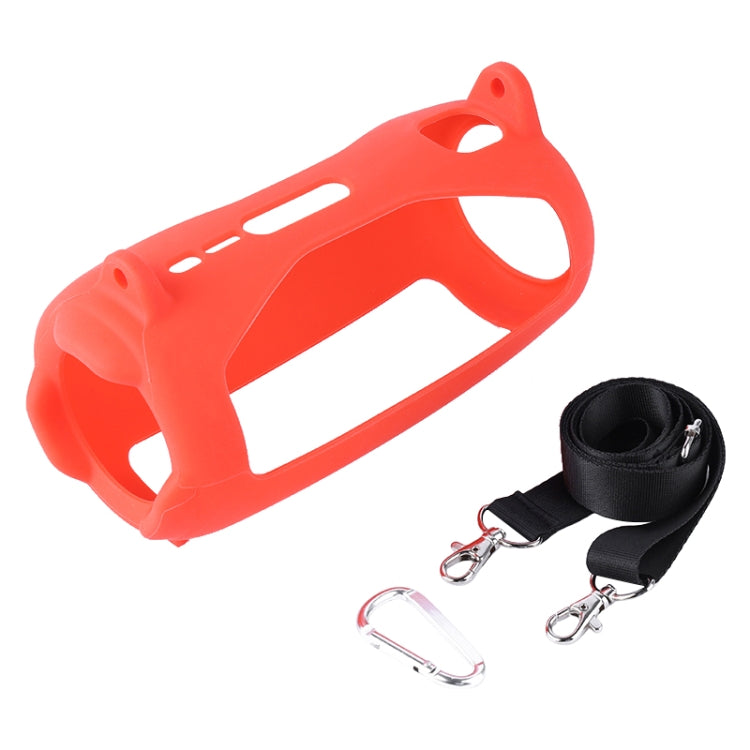 Colorful Light Effect Bluetooth Speaker Silicone Case with Shoulder Strap, For JBL Pulse 5 Black, For JBL Pulse 5 Red, For JBL Pulse 5 Blue