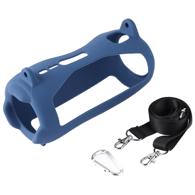 Colorful Light Effect Bluetooth Speaker Silicone Case with Shoulder Strap, For JBL Pulse 5 Black, For JBL Pulse 5 Red, For JBL Pulse 5 Blue