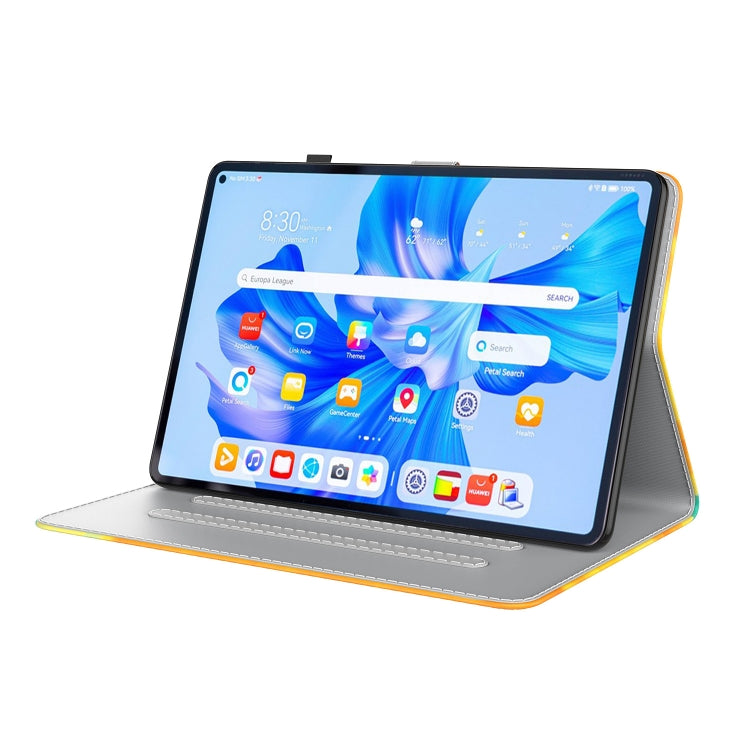 Étui à rabat en cuir à motif aquarelle pour tablette, pour Huawei MatePad Pro 11 (2022), Huawei MatePad SE, Nokia T21, iPad 10e génération 10.9 (2022)