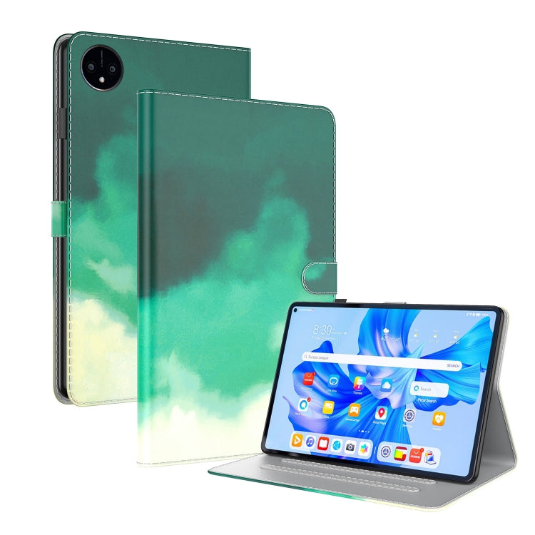 Étui à rabat en cuir à motif aquarelle pour tablette, pour Huawei MatePad Pro 11 (2022), Huawei MatePad SE, Nokia T21, iPad 10e génération 10.9 (2022)