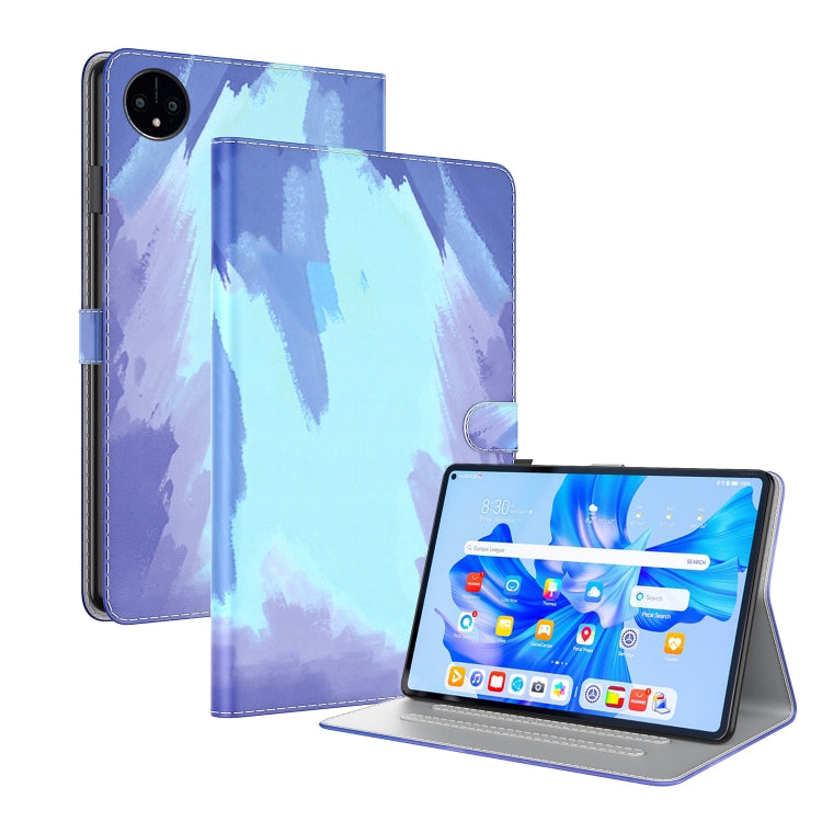 Étui à rabat en cuir à motif aquarelle pour tablette, pour Huawei MatePad Pro 11 (2022), Huawei MatePad SE, Nokia T21, iPad 10e génération 10.9 (2022)