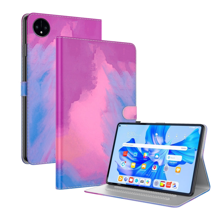 Étui à rabat en cuir à motif aquarelle pour tablette, pour Huawei MatePad Pro 11 (2022), Huawei MatePad SE, Nokia T21, iPad 10e génération 10.9 (2022)