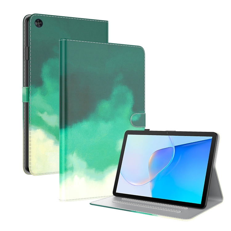 Étui à rabat en cuir à motif aquarelle pour tablette, pour Huawei MatePad Pro 11 (2022), Huawei MatePad SE, Nokia T21, iPad 10e génération 10.9 (2022)