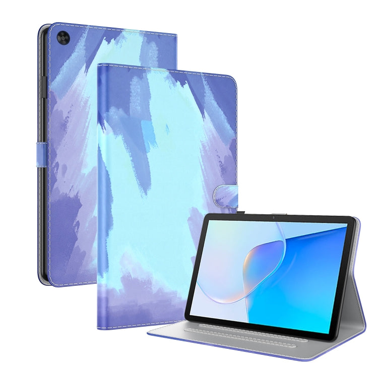 Étui à rabat en cuir à motif aquarelle pour tablette, pour Huawei MatePad Pro 11 (2022), Huawei MatePad SE, Nokia T21, iPad 10e génération 10.9 (2022)