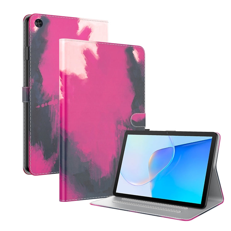 Étui à rabat en cuir à motif aquarelle pour tablette, pour Huawei MatePad Pro 11 (2022), Huawei MatePad SE, Nokia T21, iPad 10e génération 10.9 (2022)
