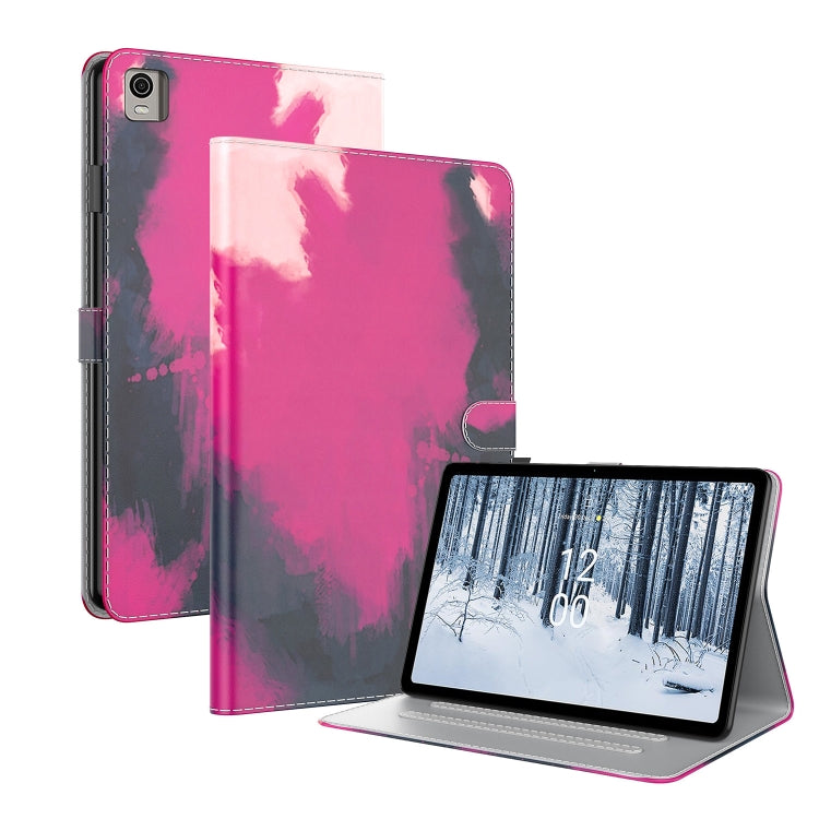 Watercolor Pattern Flip Leather Tablet Case