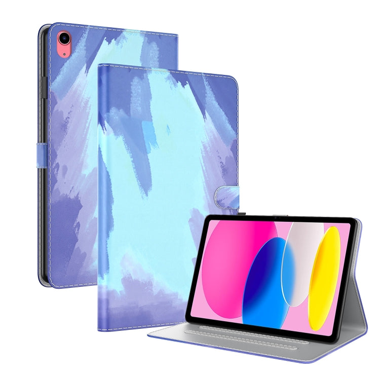 Étui à rabat en cuir à motif aquarelle pour tablette, pour Huawei MatePad Pro 11 (2022), Huawei MatePad SE, Nokia T21, iPad 10e génération 10.9 (2022)
