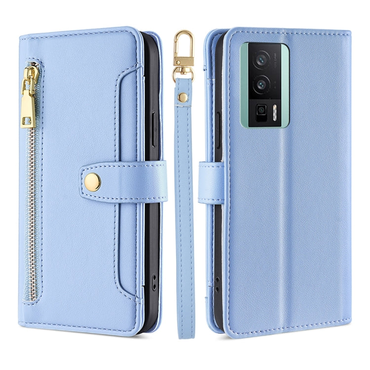 Sheep Texture Cross-body Zipper Wallet Leather Phone Case, Series 2