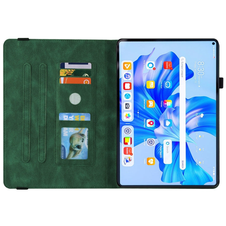 Étui en cuir gaufré motif papillon et fleur pour tablette, pour Huawei MatePad Pro 11 (2022), Huawei MatePad SE, Nokia T21, iPad 10e génération 10.9 (2022)