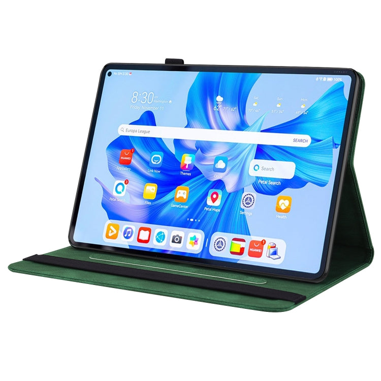 Étui en cuir gaufré motif papillon et fleur pour tablette, pour Huawei MatePad Pro 11 (2022), Huawei MatePad SE, Nokia T21, iPad 10e génération 10.9 (2022)