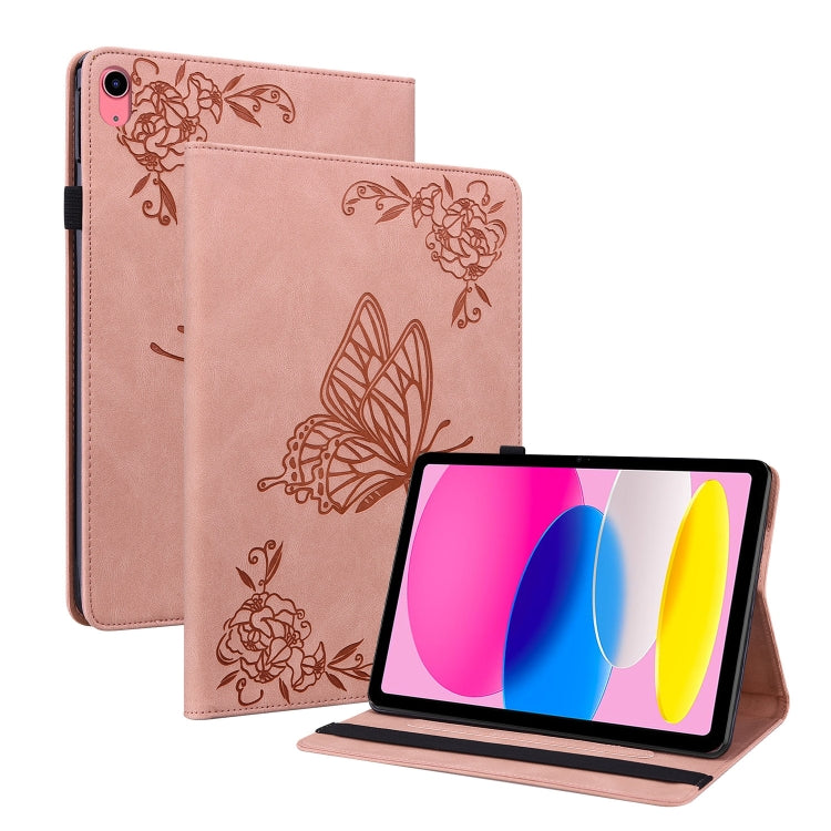 Butterfly Flower Embossed Leather Tablet Case, For Huawei MatePad Pro 11 2022, For Huawei MatePad SE, For Nokia T21, For iPad 10th Gen 10.9 2022