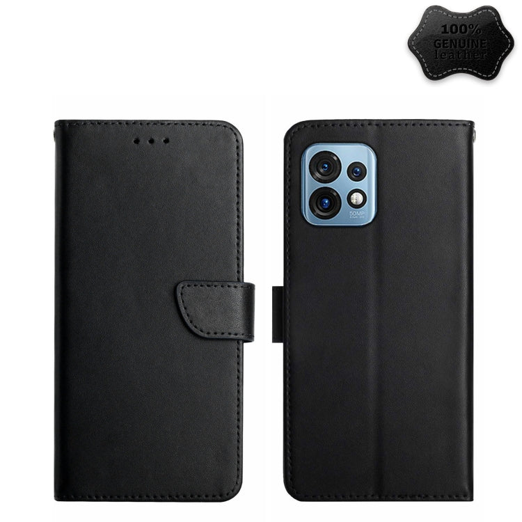 Genuine Leather Fingerprint-proof Flip Phone Case