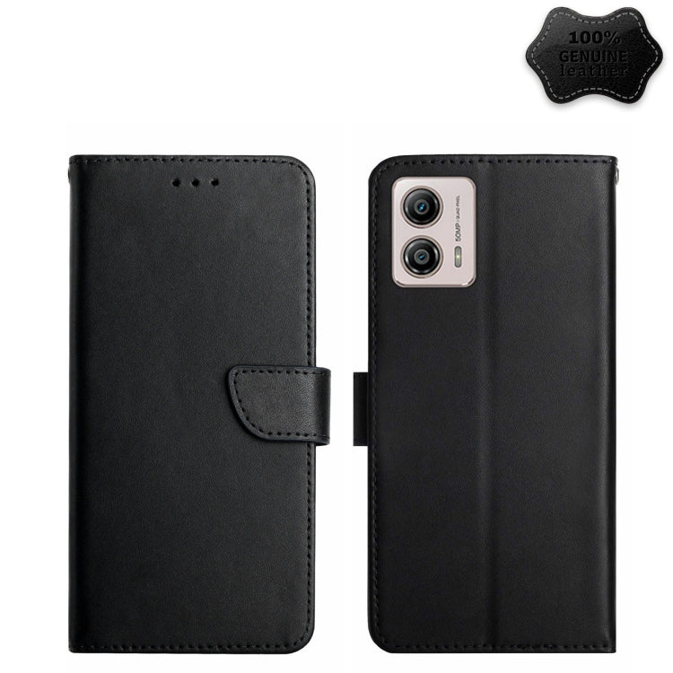 Genuine Leather Fingerprint-proof Flip Phone Case