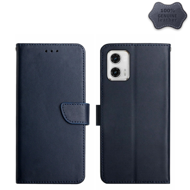 Genuine Leather Fingerprint-proof Flip Phone Case