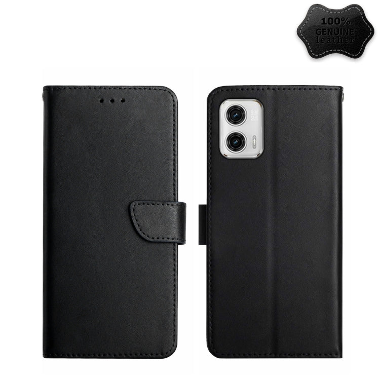 Genuine Leather Fingerprint-proof Flip Phone Case