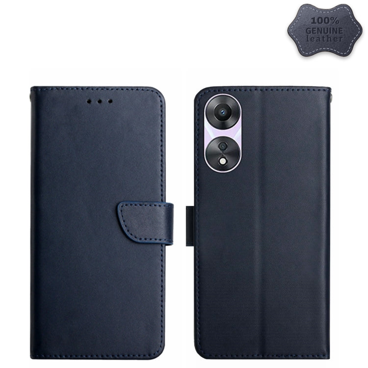 Genuine Leather Fingerprint-proof Flip Phone Case